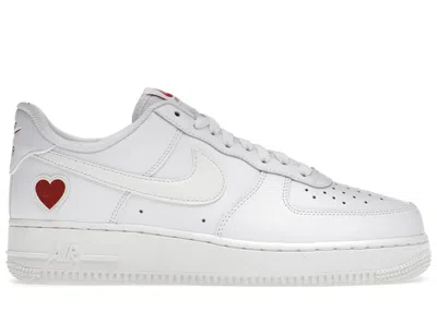 Pre-owned Nike Men's  Air Force 1 Low Valentine's Day (2021) Sneakers In White/cream/red In Multi