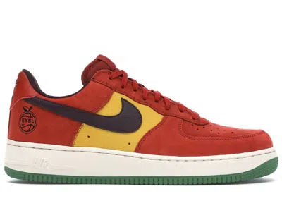 Pre-owned Nike Men's  Air Force 1 Retro Eybl Sneakers In Dragon Red/deep Burgundy/sail