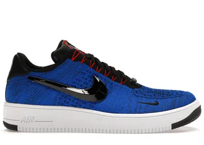 Pre-owned Nike Men's  Air Force 1 Ultra Flyknit Low Patriots Robert Kraft (2023) Sneakers In Racer Blue/white/u In Multi