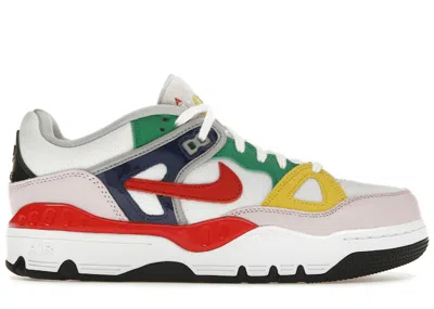 Pre-owned Nike Men's  Air Force 3 Low Sp Nigo Sneakers In White/university Red/tour Yellow In Multi