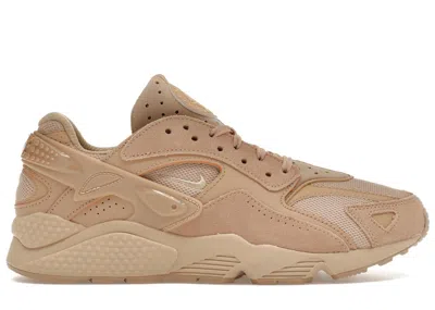 Pre-owned Nike Men's  Air Huarache Runner Sneakers In Hemp/sesame