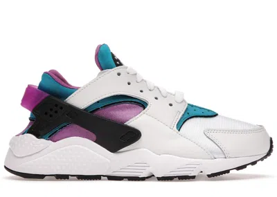 Pre-owned Nike Men's  Air Huarache Sneakers In White/deep Magenta/aquatone In Multi