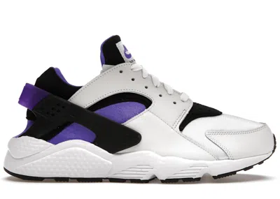 Pre-owned Nike Men's  Air Huarache Sneakers In White/hyper Grape/black In Multi
