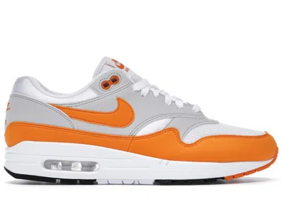 Pre-owned Nike Men's  Air Max 1 Anniversary Orange Sneakers In White/magma Orange/neutral Grey In Multi