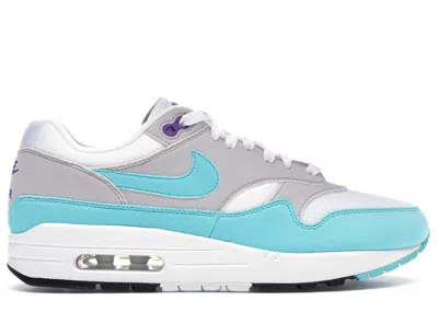 Pre-owned Nike Men's  Air Max 1 Anniversary Sneakers In White/aqua/neutral Grey