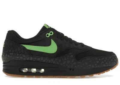 Pre-owned Nike Men's  Air Max 1 Hufquake Sneakers In Black/green Bean/white In Multi