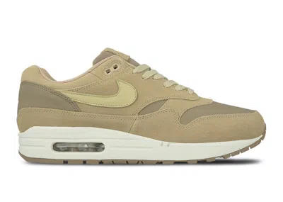 Pre-owned Nike Men's  Air Max 1 Premium Suede Sneakers In Khaki/team Gold/mushroom