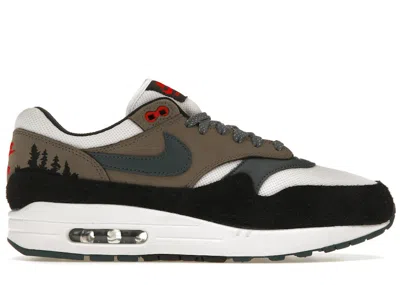 Pre-owned Nike Men's  Air Max 1 Prm Escape Treeline Sneakers In White/state Blue/black