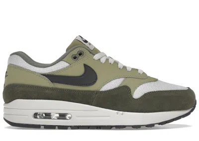 Pre-owned Nike Men's  Air Max 1 Sneakers In Medium Olive/sequoia/neutral Olive