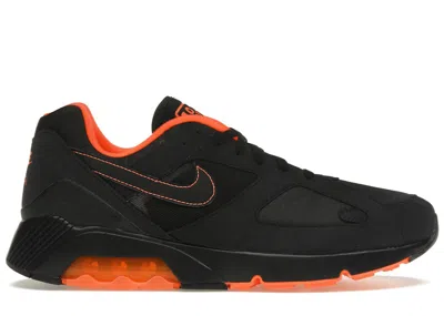 Pre-owned Nike Men's  Air Max 180 Sneakers In Black/hyper Crimson In Multi