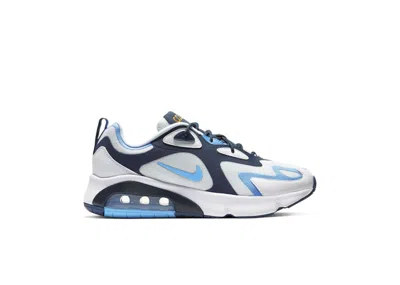 Pre-owned Nike Men's  Air Max 200 Sneakers In White/midnight Navy Blue/university Gold