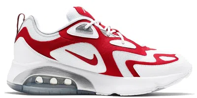 Pre-owned Nike Men's  Air Max 200 Sneakers In White/university Red/metallic Silver
