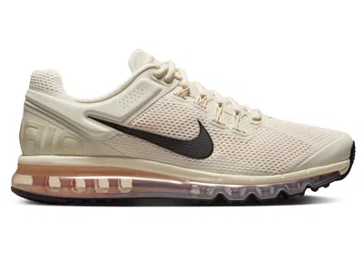 Pre-owned Nike Men's  Air Max 2013 Black Sneakers In Pale Ivory/guava Ice/crimson Tint In Multi