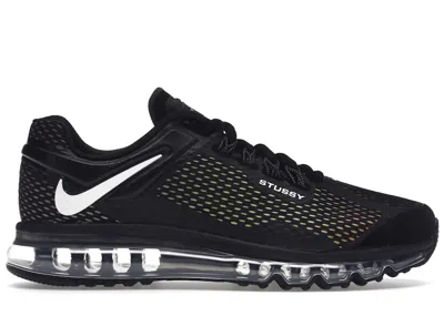 Pre-owned Nike Men's  Air Max 2013 Stussy Sneakers In Black/white