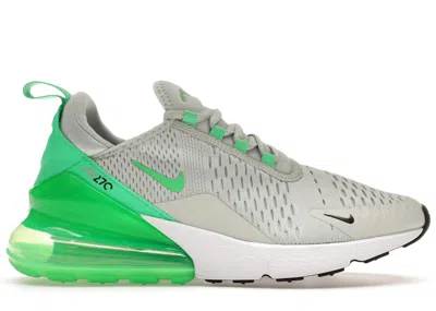 Pre-owned Nike Men's  Air Max 270 Green Shock Sneakers In Light Silver/black/white In Multi