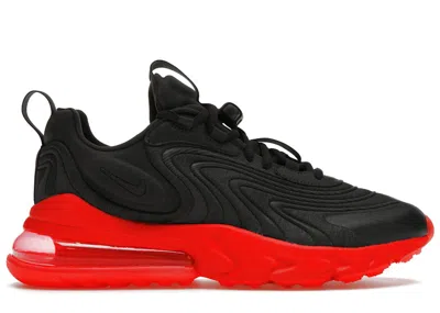 Pre-owned Nike Men's  Air Max 270 React Eng Crimson Sneakers In Dark Smoke Grey/black/bright Crimson In Multi