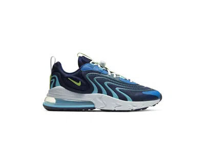 Pre-owned Nike Men's  Air Max 270 React Eng Sneakers In Blackened Blue/pure Platinum/team Royal In Multi