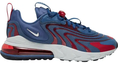 Pre-owned Nike Men's  Air Max 270 React Eng Usa Sneakers In Mystic Navy/cardinal Red/coastal Blue