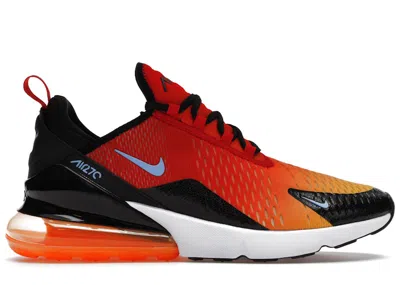 Pre-owned Nike Men's  Air Max 270 Sunset Sneakers In University Red/coconut Milk/black In Multi