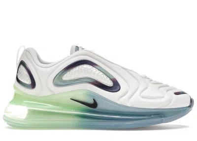 Pre-owned Nike Men's  Air Max 720 Bubble Pack Sneakers In Summit White/metallic Silver