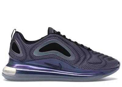 Pre-owned Nike Men's  Air Max 720 Northern Lights Night Sneakers In Metallic Silver/black In Multi