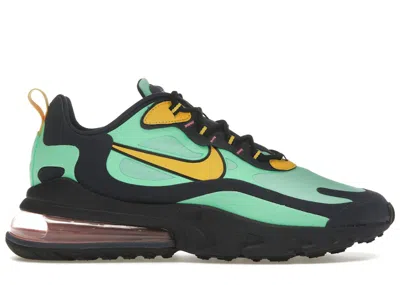 Pre-owned Nike Men's  Air Max 720 React Sneakers In Electro Green/yellow Ochre/obsidian
