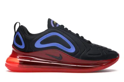 Pre-owned Nike Men's  Air Max 720 Sneakers In Black/blue/red