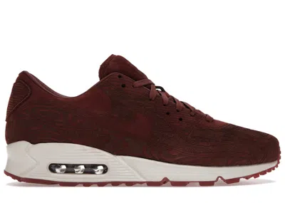 Pre-owned Nike Men's  Air Max 90 Laser Mahogany Sneakers In Dark Pony/light Bone