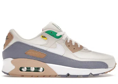 Pre-owned Nike Men's  Air Max 90 Moving Company Sneakers In Sail/white/ashen Slate In Multi