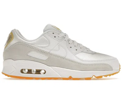 Pre-owned Nike Men's  Air Max 90 Se Marion Frank Rudy Summit Sneakers In Summit White/lemon Wash In Multi