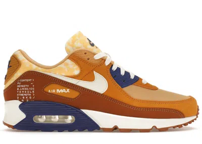 Pre-owned Nike Men's  Air Max 90 Se Sneakers In Chutney/tawny/twine In Brown