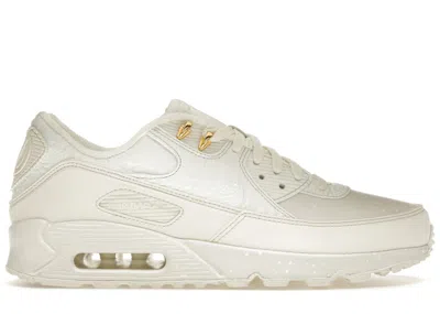 Pre-owned Nike Men's  Air Max 90 Slawn Sneakers In Sail/white