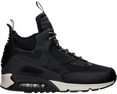 Pre-owned Nike Men's  Air Max 90 Sneakerboot Magnet Grey Sneakers In Black
