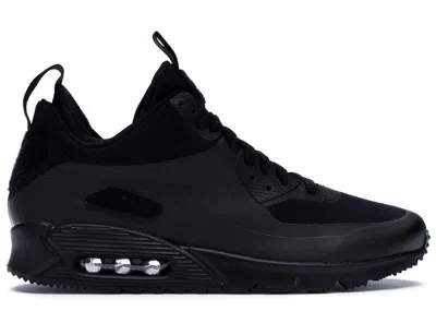 Pre-owned Nike Men's  Air Max 90 Sneakerboot Patch Sneakers In Black