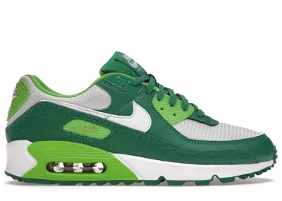 Pre-owned Nike Men's  Air Max 90 St Patrick's Day (2021) Sneakers In White/green/gold In Multi