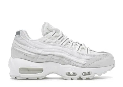 Pre-owned Nike Men's  Air Max 95 Comme Des Garcons Sneakers In White