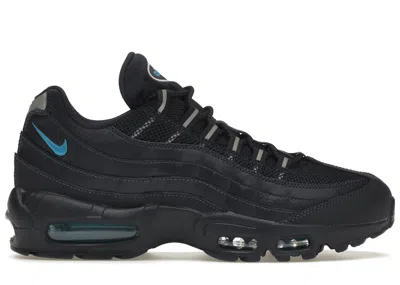 Pre-owned Nike Men's  Air Max 95 Essential Sneakers In Obsidian/reflect Silver/black In Multi