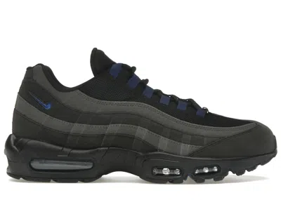 Pre-owned Nike Men's  Air Max 95 Jewel Deep Royal Sneakers In Black/deep Royal Blue/anthracite