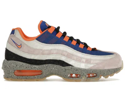 Pre-owned Nike Men's  Air Max 95 King Of The Mountain Sneakers In Champagne/sport Royal/cream