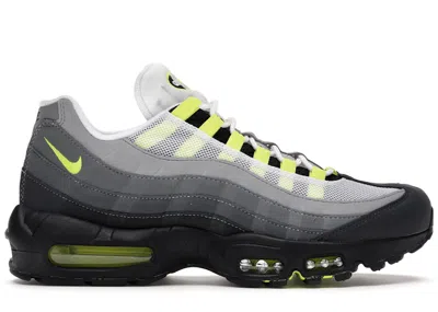 Pre-owned Nike Men's  Air Max 95 Og Neon (2020) Sneakers In Black/neon Yellow/light Graphite