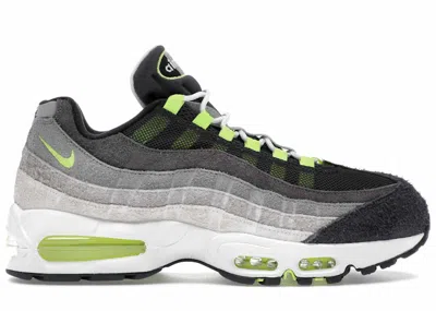Pre-owned Nike Men's  Air Max 95 Og Reverse Gradient Sneakers In Grey/black/neon In Multi