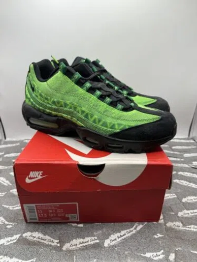 Pre-owned Nike Men's  Air Max 95 Shoes Ctry Naija Pine Green & Black Size 11 Cw2360-300