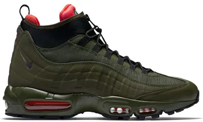 Pre-owned Nike Men's  Air Max 95 Sneakerboot Sneakers In Dark Loden/black/cargo Khaki