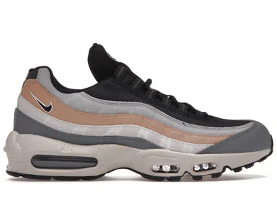 Pre-owned Nike Men's  Air Max 95 Sneakers In Black/beige/grey In Multi