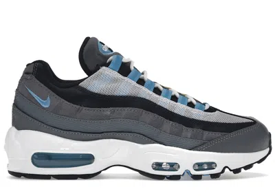 Pre-owned Nike Men's  Air Max 95 Sneakers In Cool Grey/university Blue/dark Obsidian In Multi