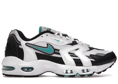 Pre-owned Nike Men's  Air Max 96 Ii Sneakers In White/mystic Teal/black