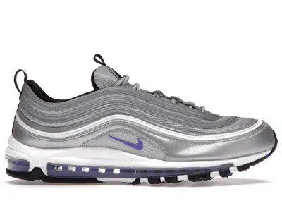 Pre-owned Nike Men's  Air Max 97 Bullet Sneakers In Silver/purple