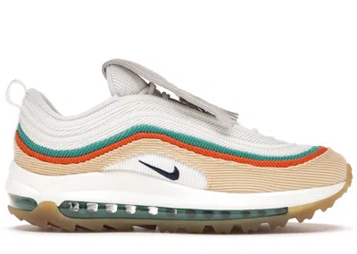Pre-owned Nike Men's  Air Max 97 Golf Nrg Sneakers In Celestial Gold/orange/green