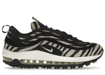 Pre-owned Nike Men's  Air Max 97 Golf Nrg Zebra Sneakers In Black/sail/white In Multi