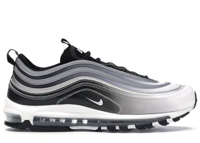 Pre-owned Nike Men's  Air Max 97 Gradient Fade Sneakers In Black/reflect Silver